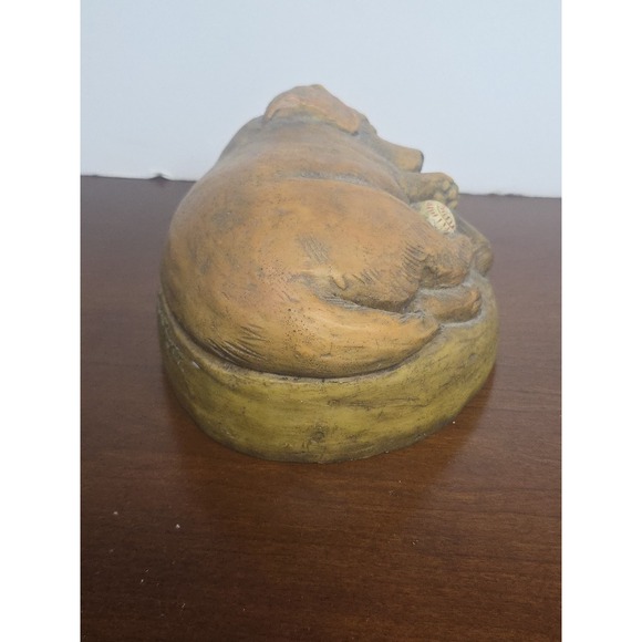 Sleeping Labrador Retriever Dog Baseball Statue 2000 Telle M. Stein 8.5" - Picture 5 of 8